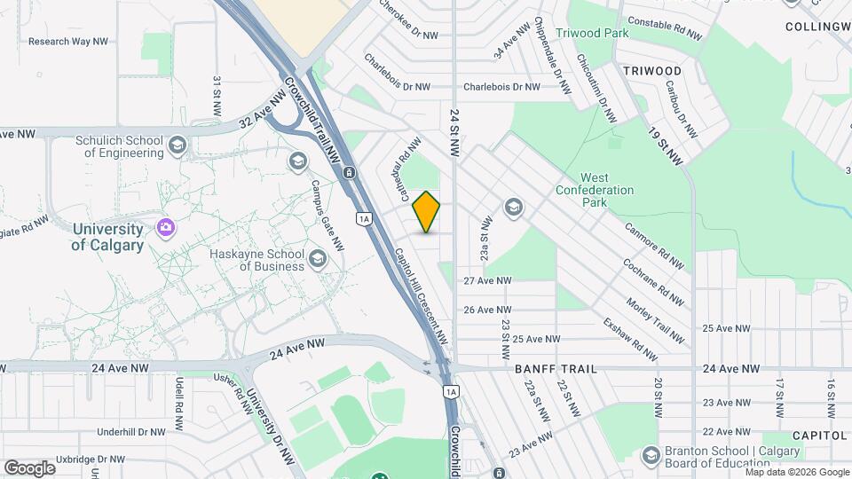 3413 Cascade Rd NW Map and Location Details