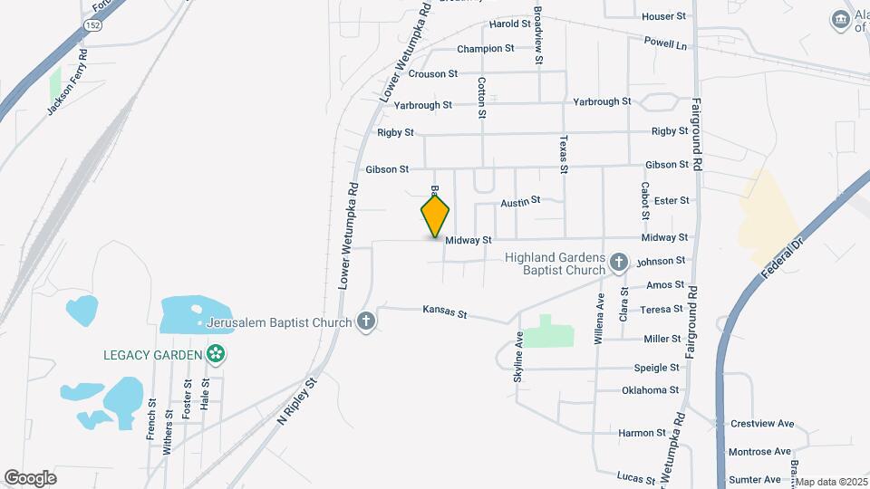 1550 Midway St Map and Location Details