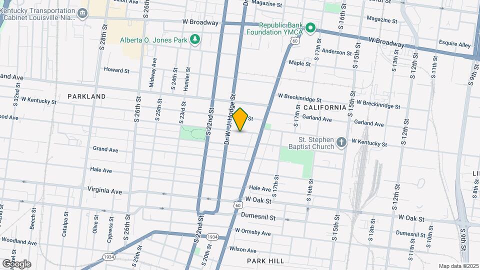 1832 W Kentucky St Map and Location Details