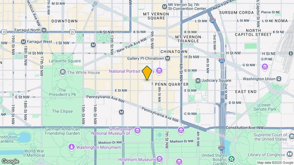 912 F St NW Map and Location Details