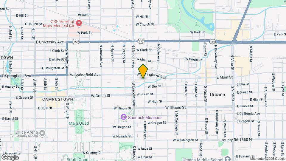 101 S Busey Ave Map and Location Details