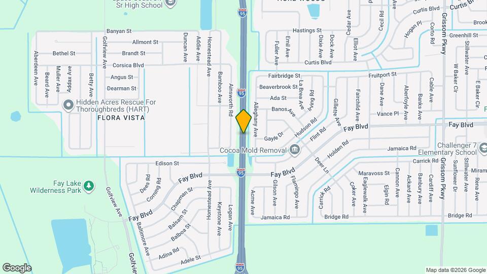 411 Cougar St Map and Location Details