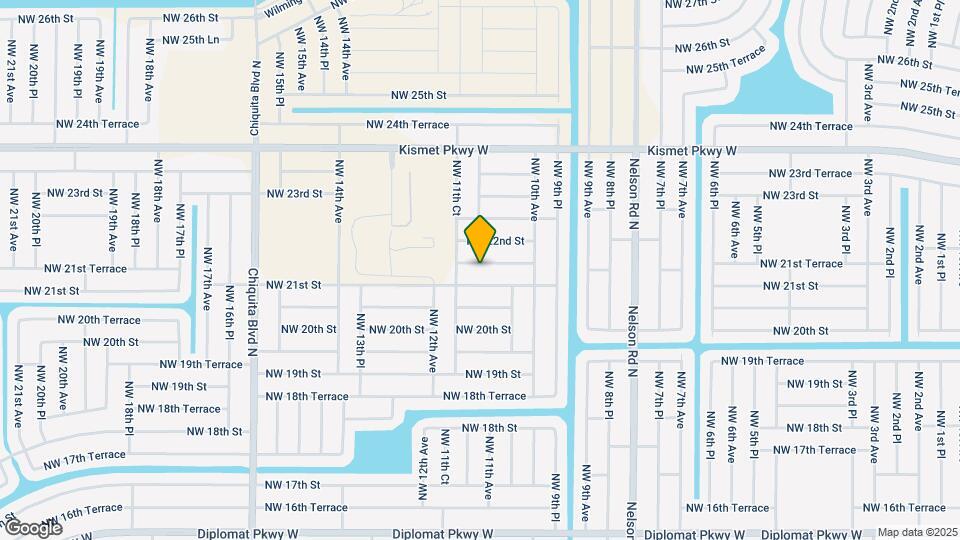1106 NW 21st Terrace Map and Location Details