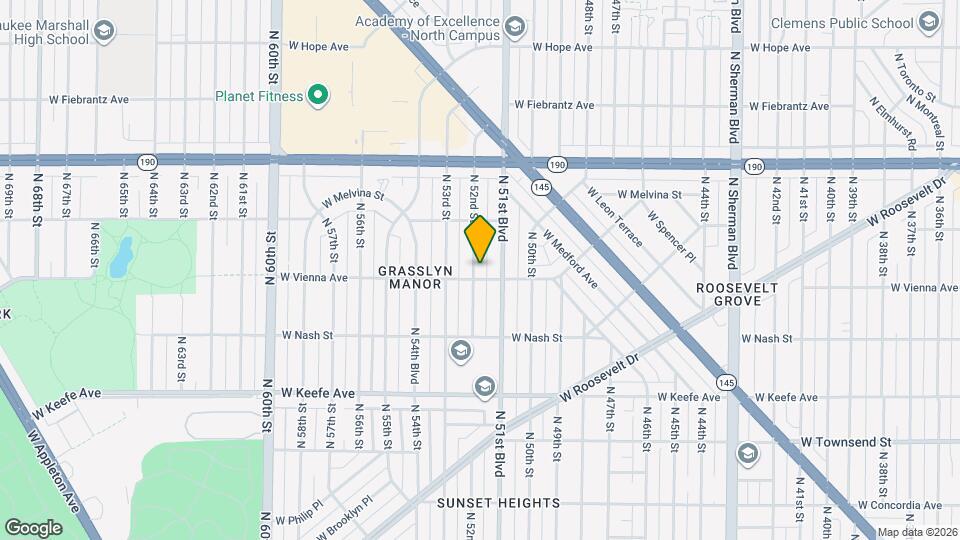 3806 N 52nd St, Unit 3806A Lower Mapa y Detalles de la Ubicación