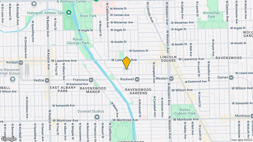 4715 N Washtenaw Ave-Unit -2nd Floor Map and Location Details