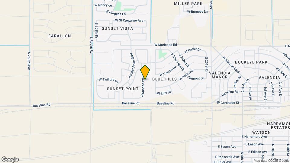 7287 S Sunrise Way Map and Location Details
