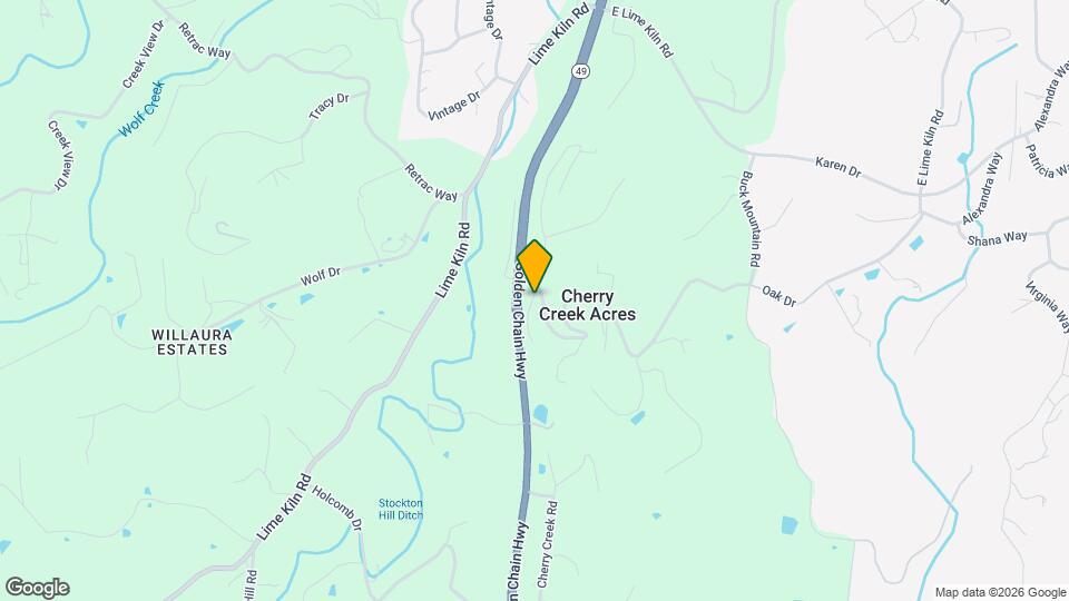 18551 N Cherry Creek Rd Map and Location Details