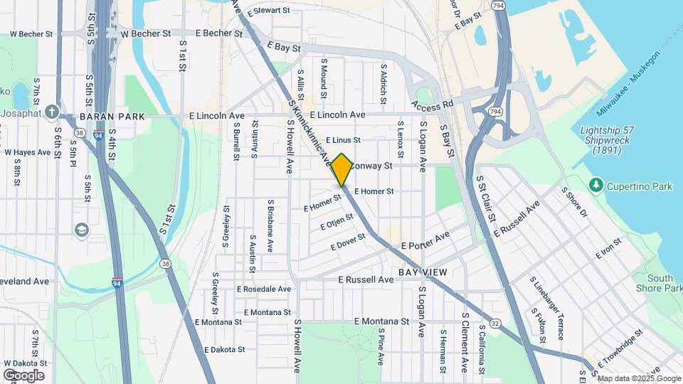2483 S Kinnickinnic Ave Map and Location Details