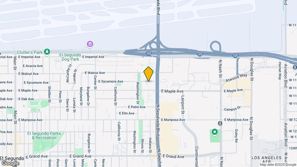 1744 E Sycamore Ave Mapa y Detalles de la Ubicación