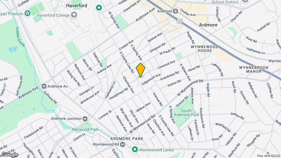 Main Line Student Rental Map and Location Details