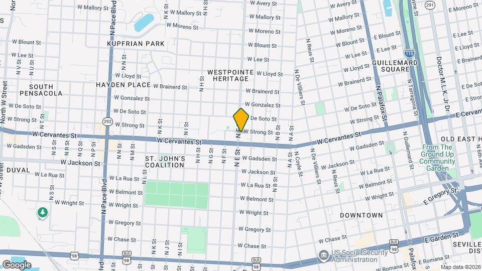814 N E St Map and Location Details