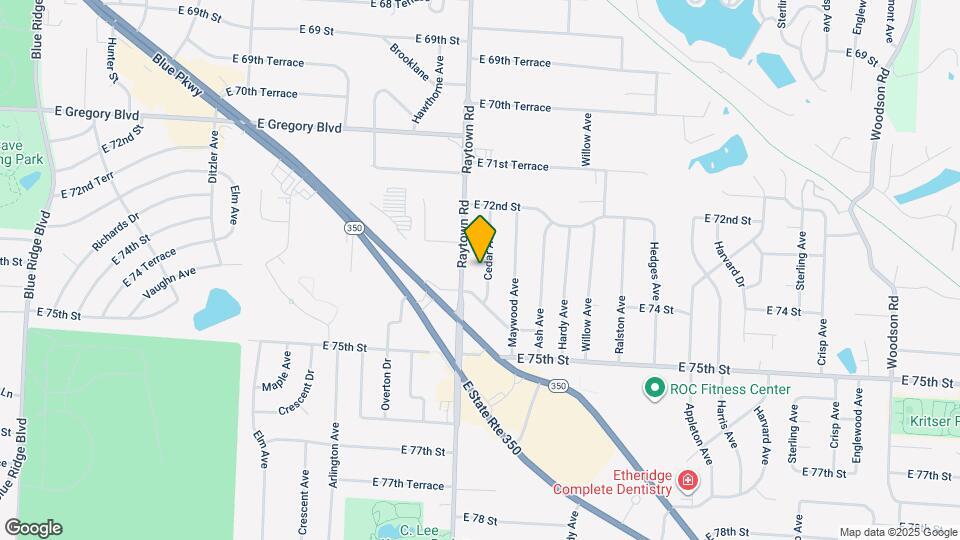7312 Cedar Ave Map and Location Details
