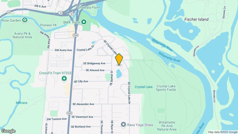 1638 SE Crystal Lake Dr Map and Location Details