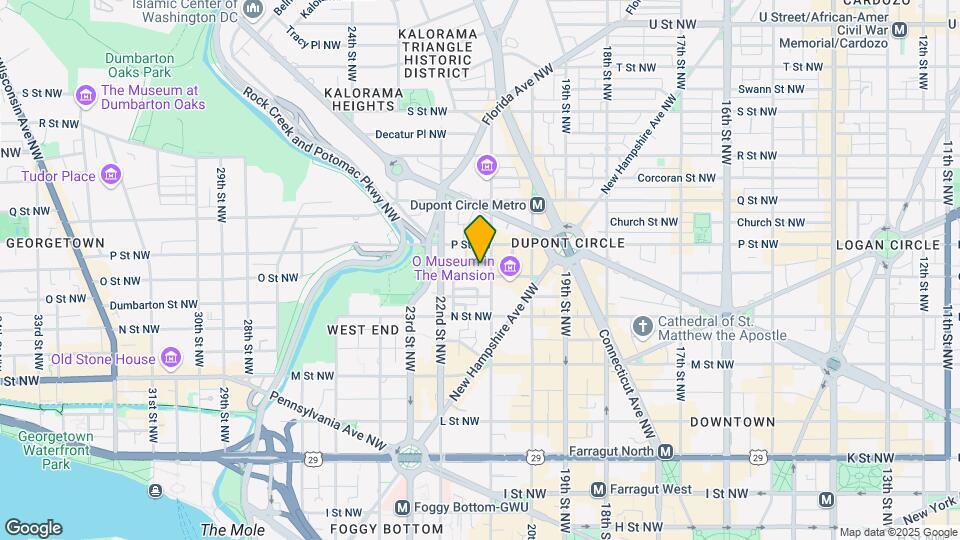 2107 O St NW Map and Location Details