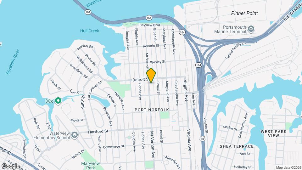 423 Mt Vernon Ave Map and Location Details