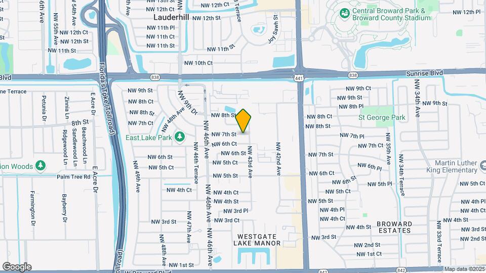 4320 NW 7th St, Unit S1 Map and Location Details