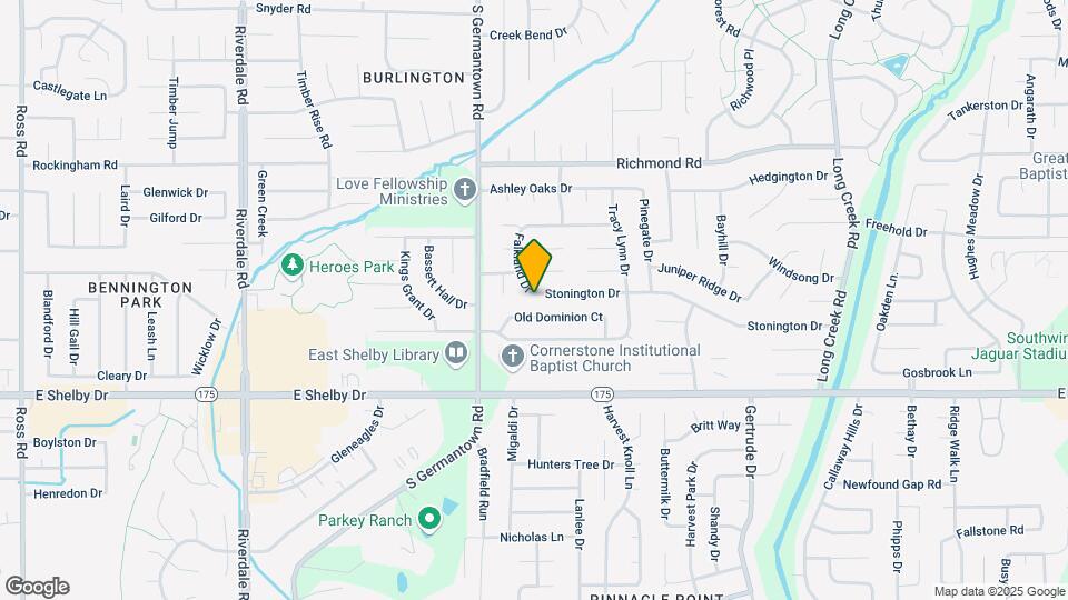 7299 Stonington Dr Map and Location Details