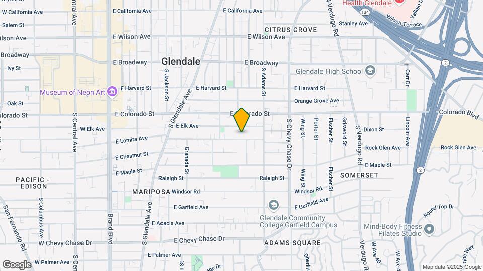907 E Lomita Ave Map and Location Details