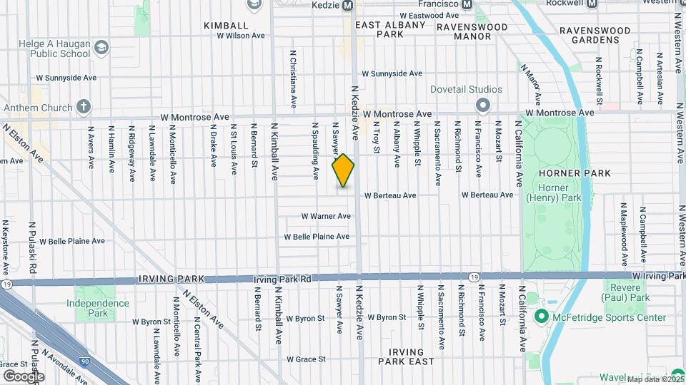 4201-4205 N Sawyer Ave Mapa y Detalles de la Ubicación