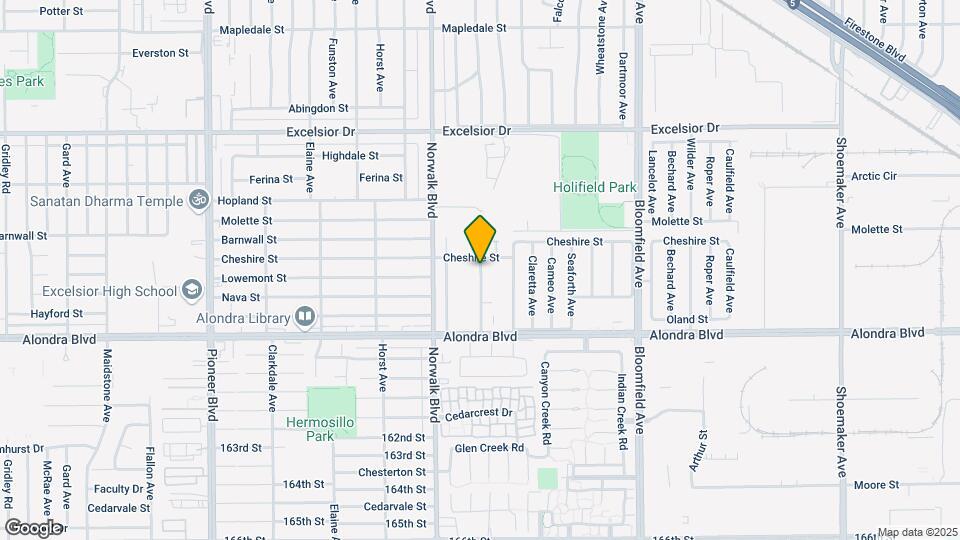 15531 Belshire Ave Map and Location Details