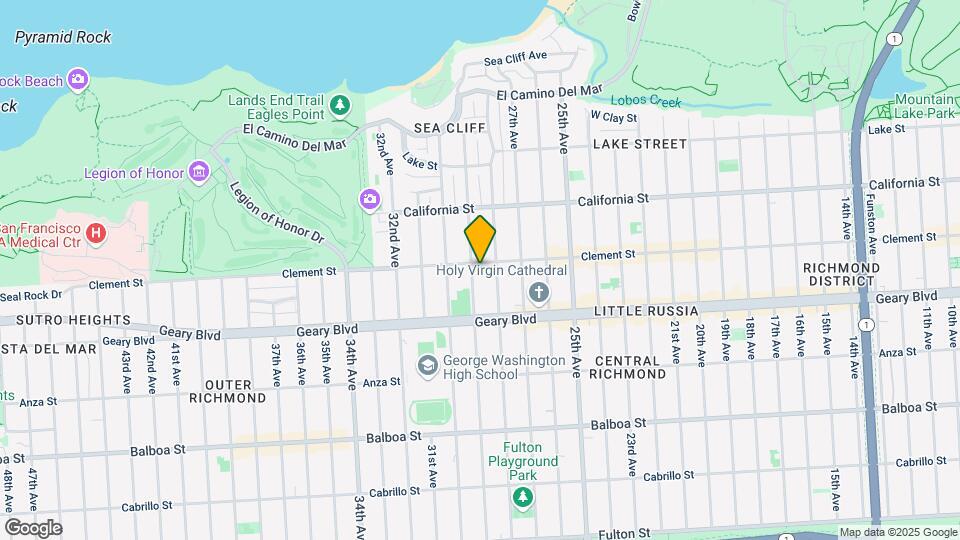 2737 Clement St Map and Location Details