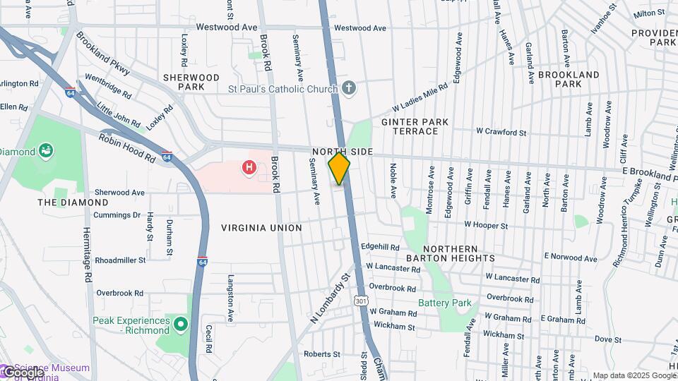 2910 Chamberlayne Ave Map and Location Details