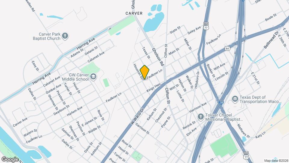 933 Houston St Map and Location Details