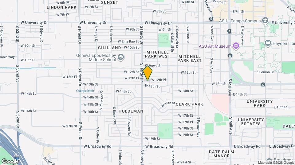 1228 S McKemy St Map and Location Details