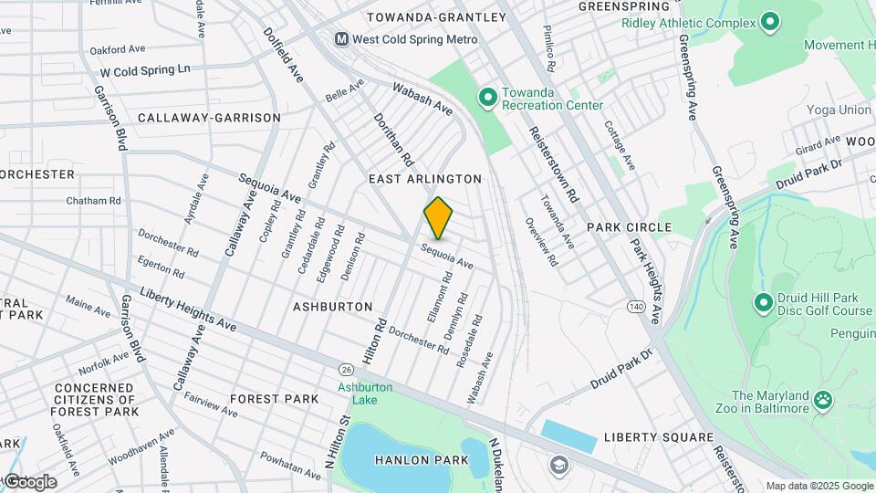 3220 Sequoia Ave Map and Location Details