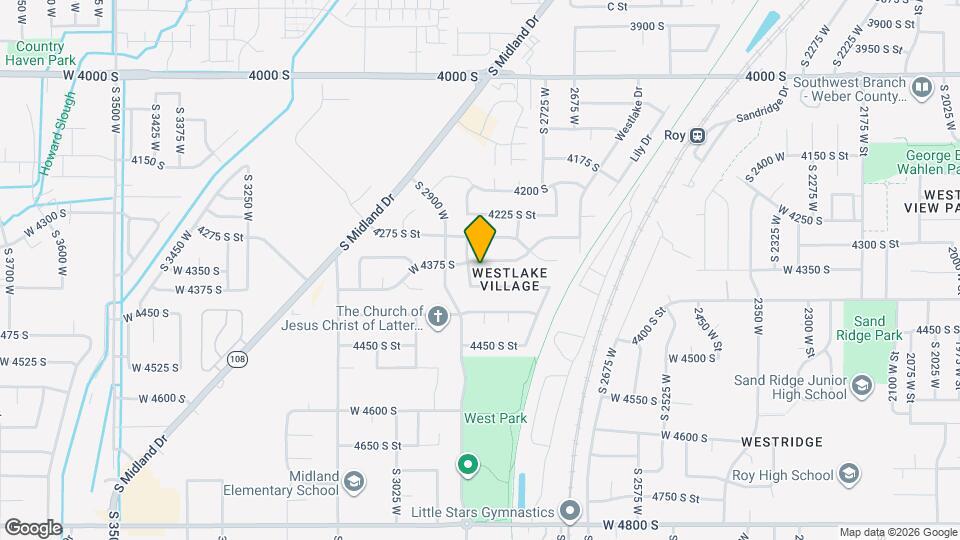 2863 W 4375 S Mapa y Detalles de la Ubicación