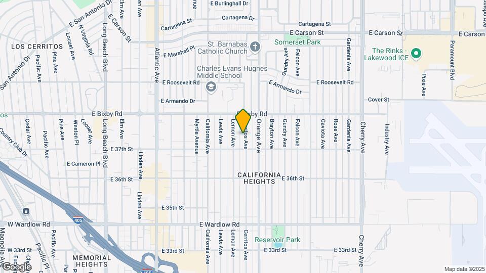 3725 Cerritos Ave Mapa y Detalles de la Ubicación