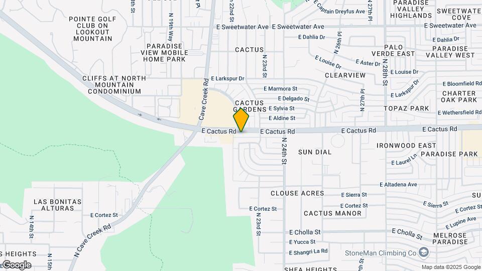 2217 E Cactus Rd Map and Location Details