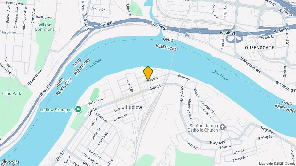 105 Ash St Map and Location Details