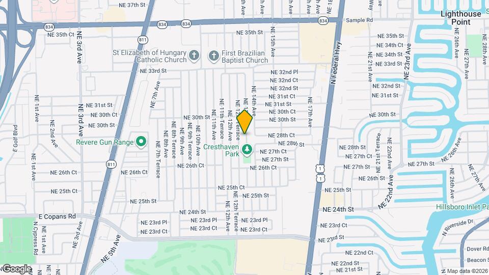 2849 NE 13th Ave Map and Location Details