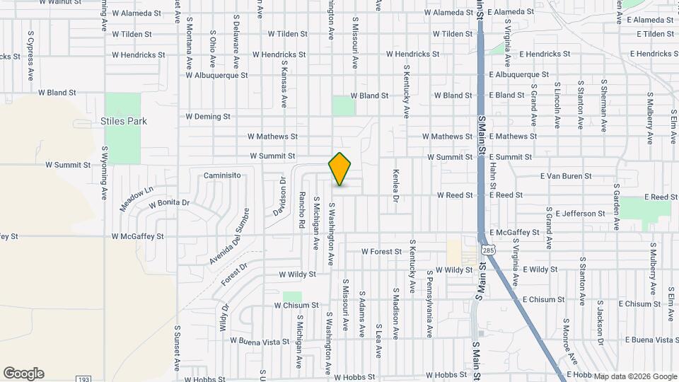 525 W Reed St Map and Location Details