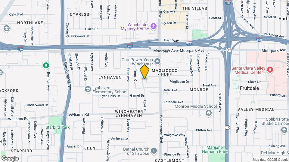 828 Opal Dr Map and Location Details