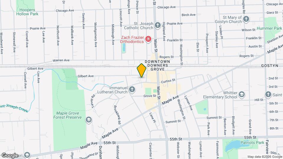 1110 Curtiss St Map and Location Details