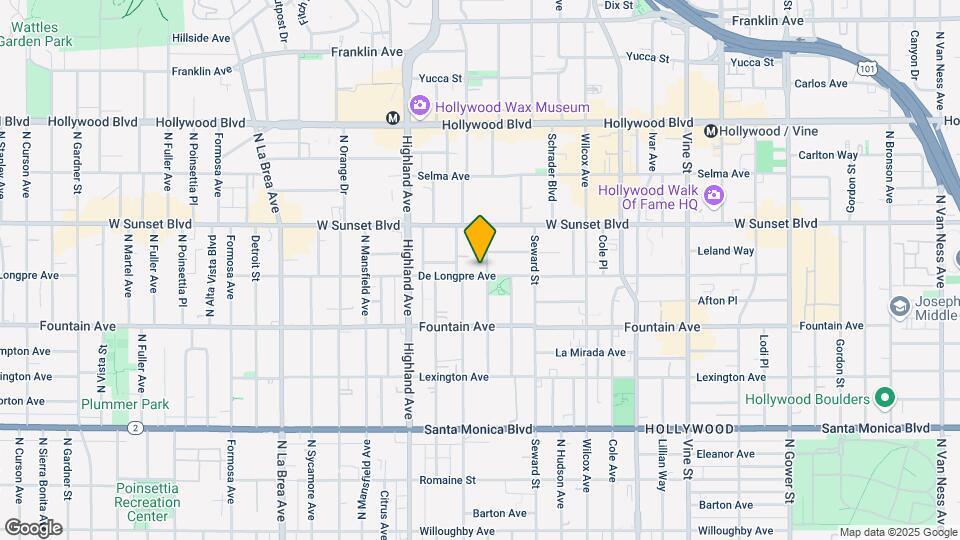 6669 De Longpre Ave Map and Location Details