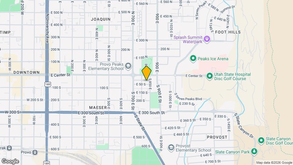 809 E 50 S Map and Location Details