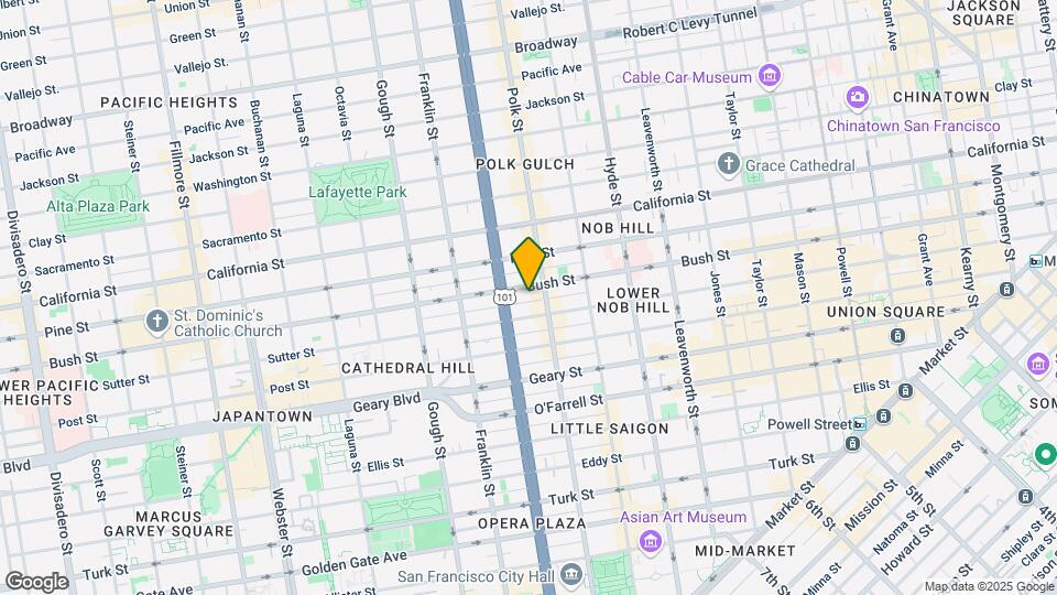1433 Bush St Map and Location Details