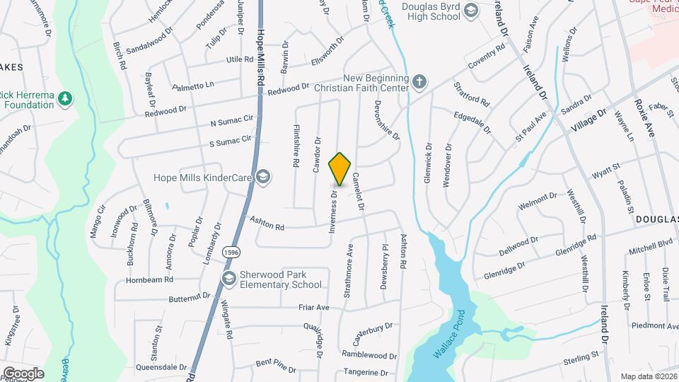 1805 Inverness Dr Map and Location Details