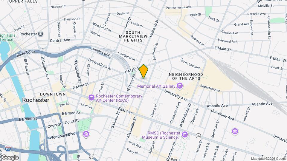 350 University Ave Map and Location Details