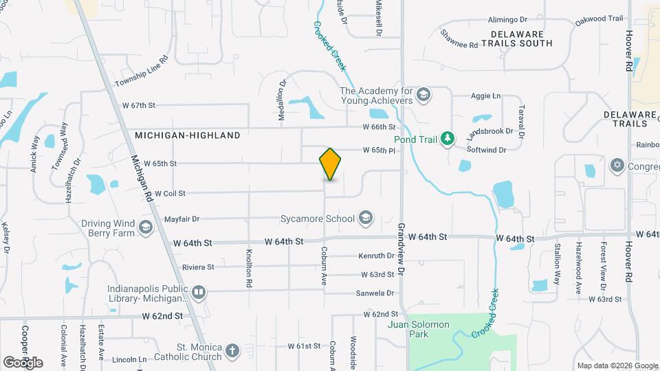 6447 Coburn Ave Map and Location Details