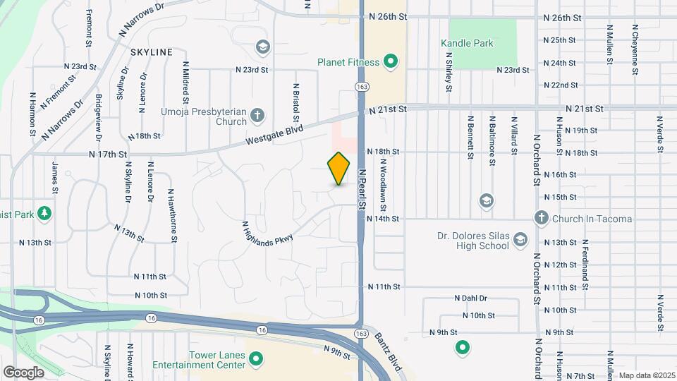 6012 N 15th St Map and Location Details
