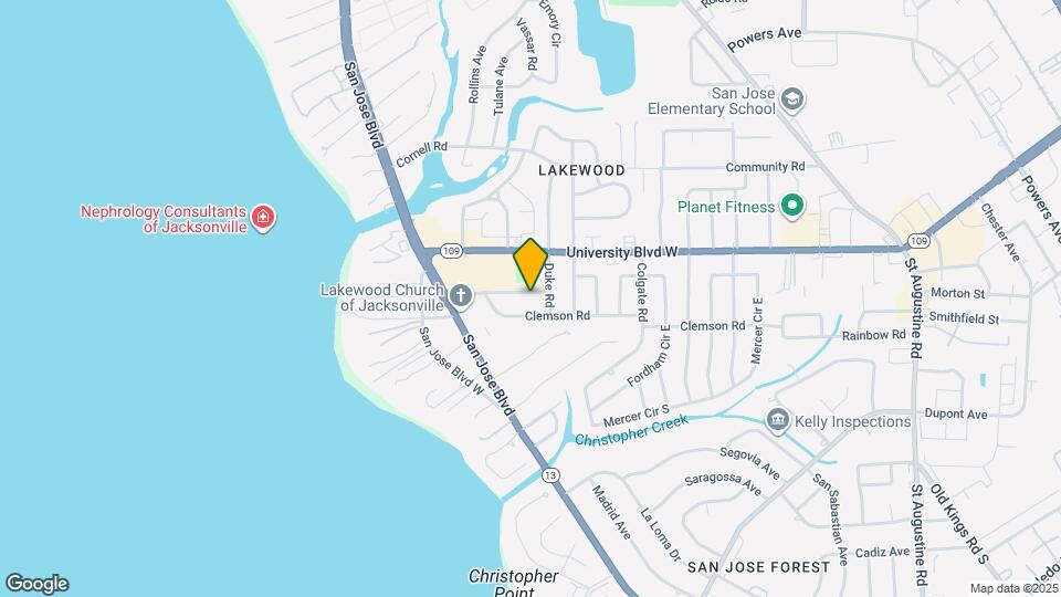1740 Furman Rd Map and Location Details