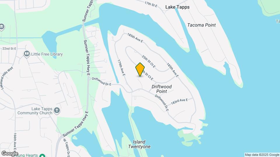 2613 180th Ave E Map and Location Details