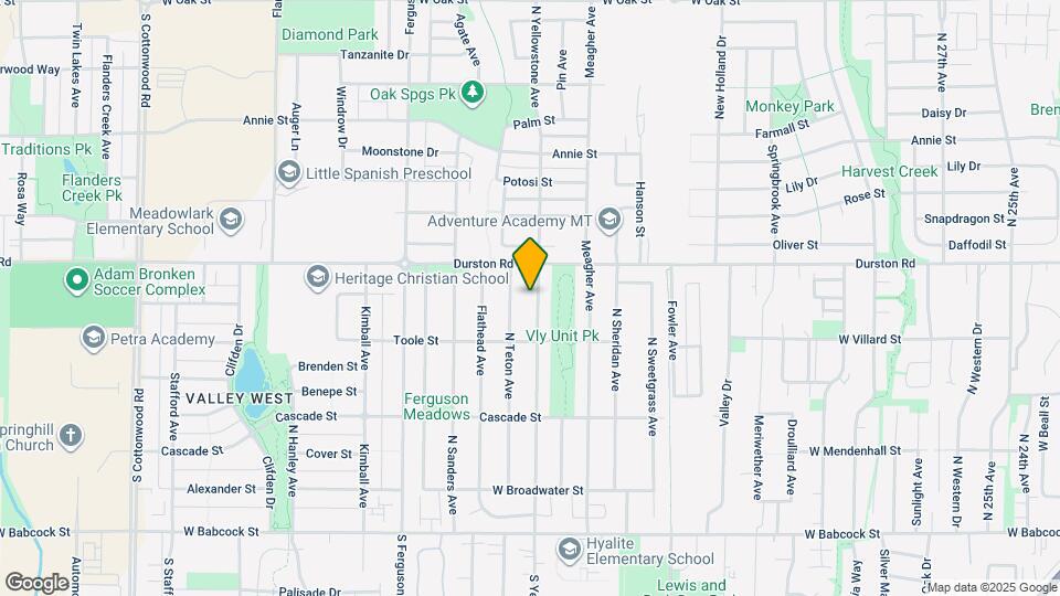 503 N Yellowstone Ave Map and Location Details