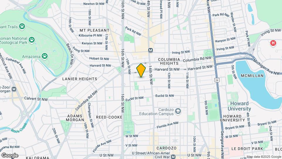 1447 Girard St NW Map and Location Details