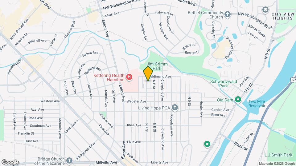 958 N F St Map and Location Details