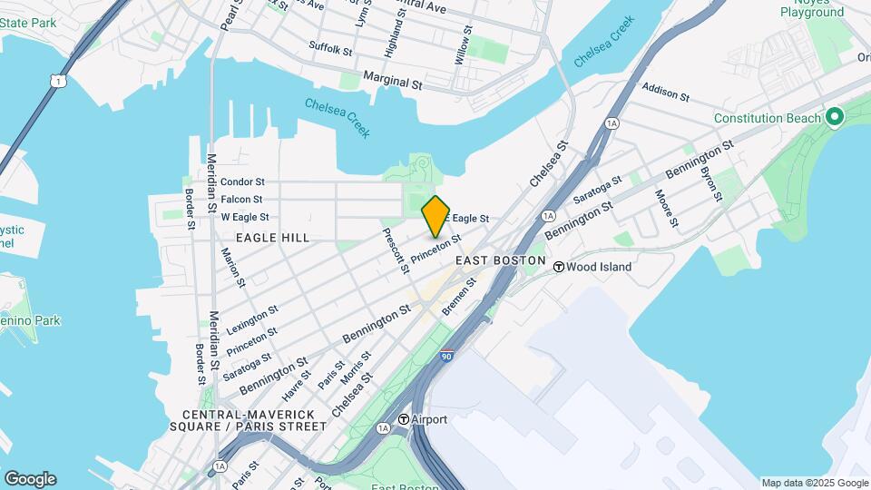 310 Princeton St, Unit #1 Map and Location Details